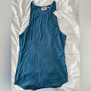 Anthropologie Teal Blue Racerback Tank